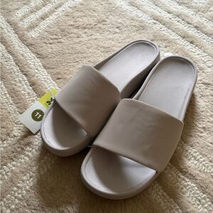 Target Women's Taupe Slide Sandals